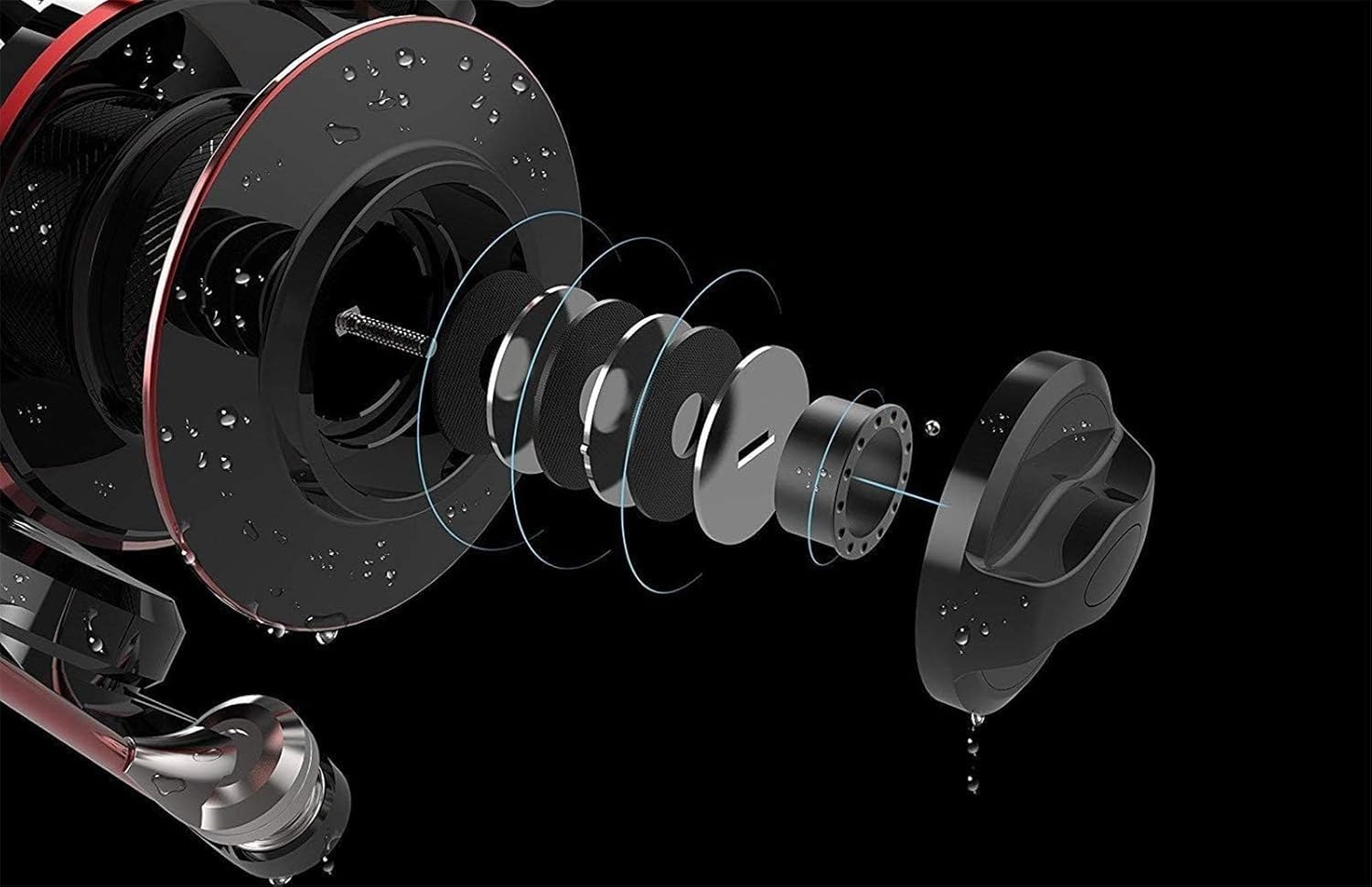 KastKing Sharky Baitfeeder III Spinning Reel 10+1 Shielded Stainless Steel BB - Carbon Fiber Drag for Live Liner Bait Fishing Action - Image 5