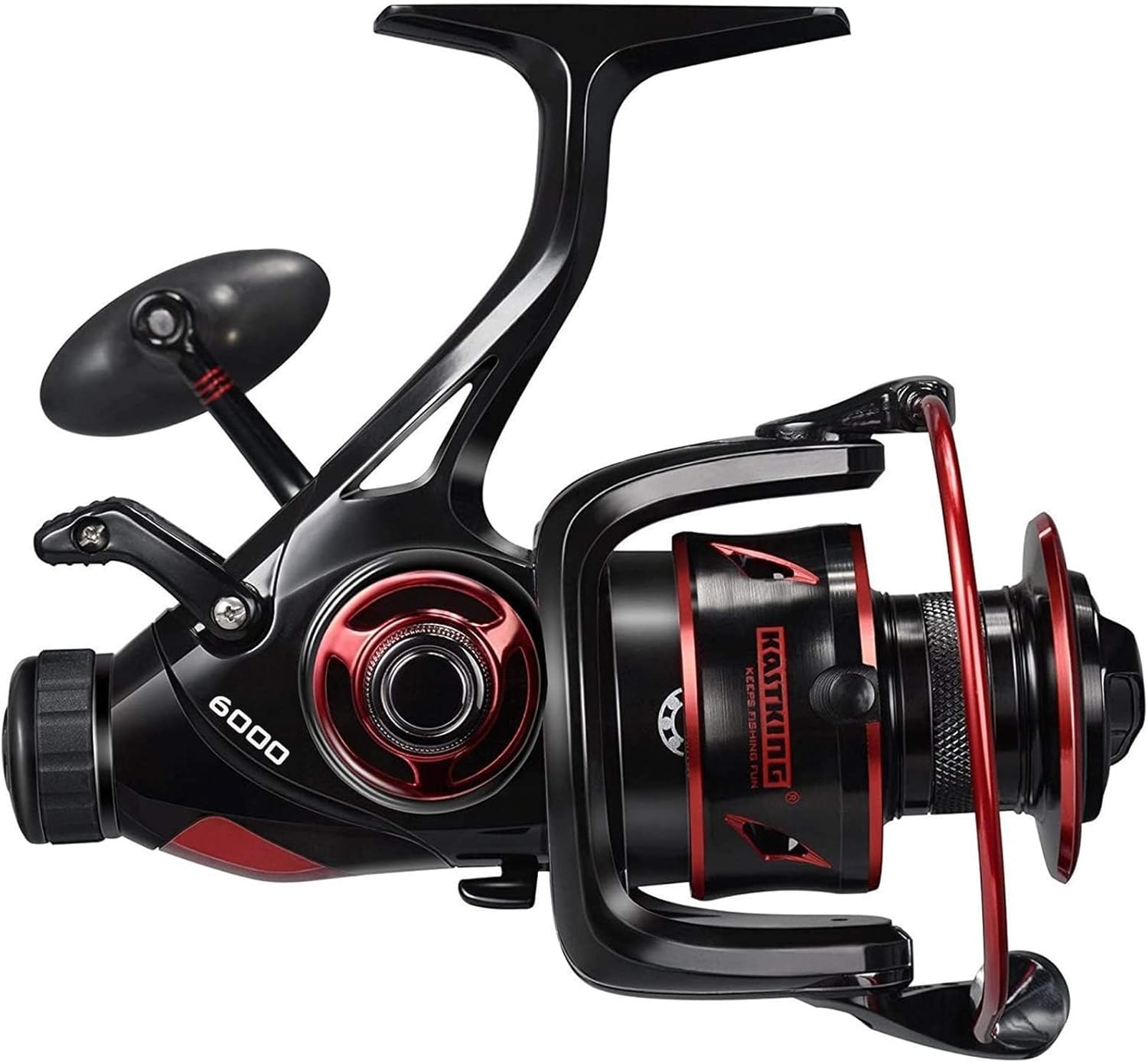 KastKing Sharky Baitfeeder III Spinning Reel 10+1 Shielded Stainless Steel BB - Carbon Fiber Drag for Live Liner Bait Fishing Action - Image 8