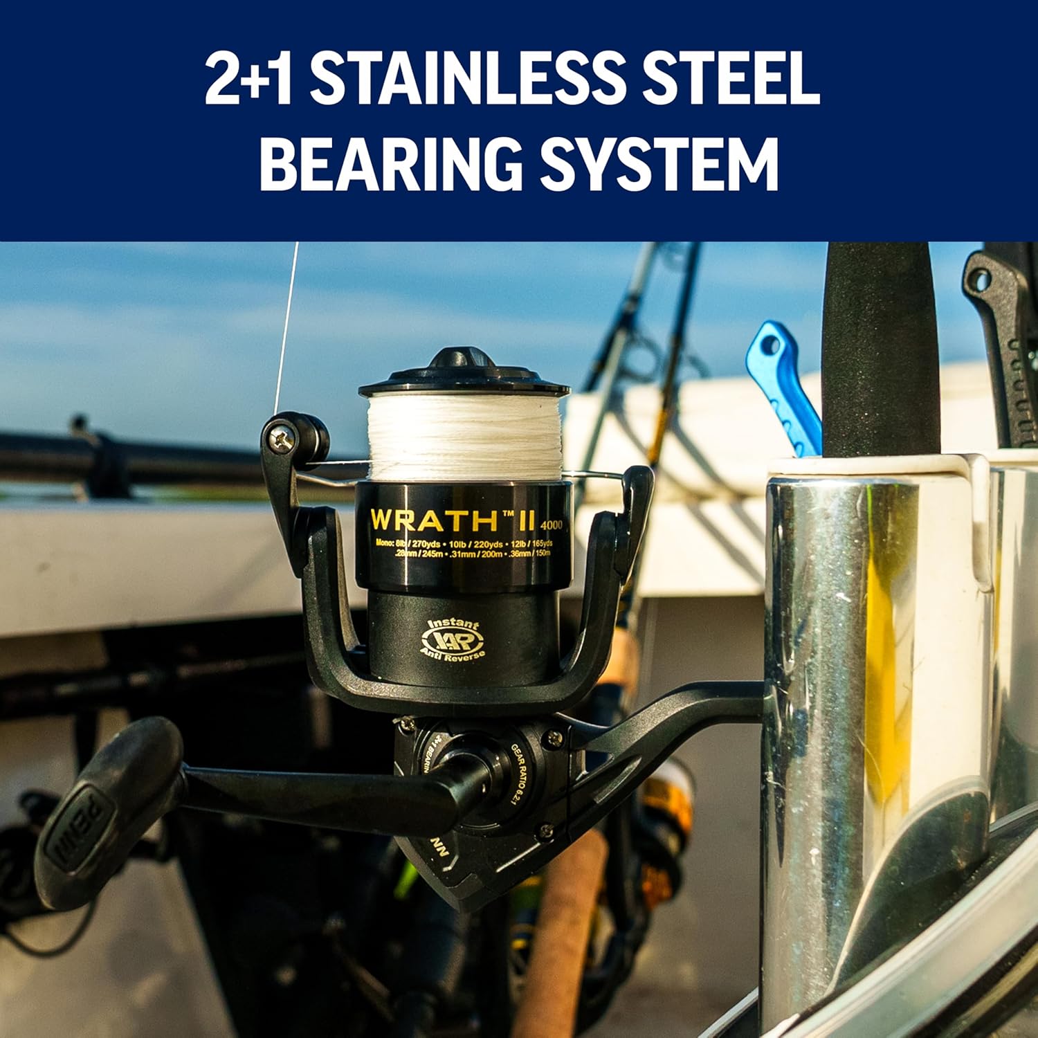 PENN Wrath II Spinning Fishing Reel - Image 5